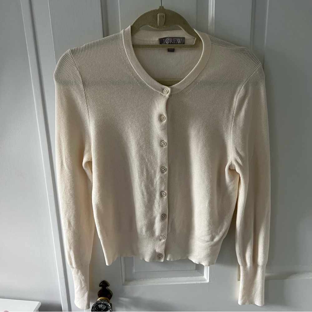 J. Crew Women's Ivory Cardigan